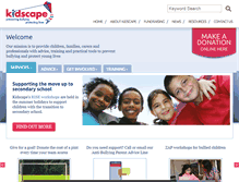 Tablet Screenshot of kidscape.org.uk